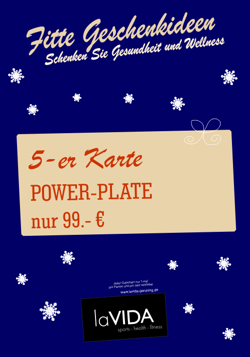 Power Plate Vibrationstraining 5-er Karte