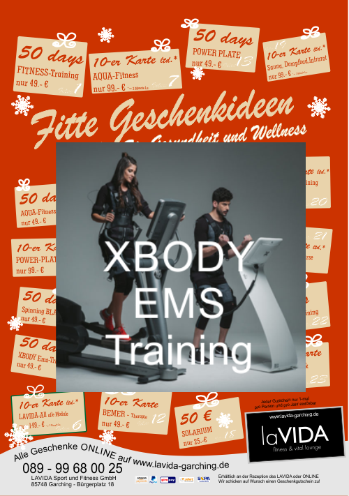 50 Tage XBODY Ems-Training nur 49.- €